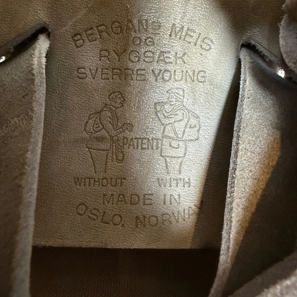Vintage 60s Bergans Original Oslo Norway External Frame Canvas Rucksack Backpack